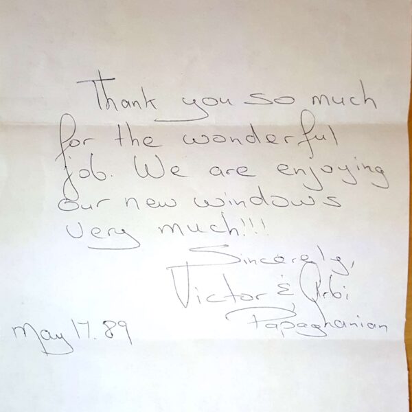Window Replacements Testimonial