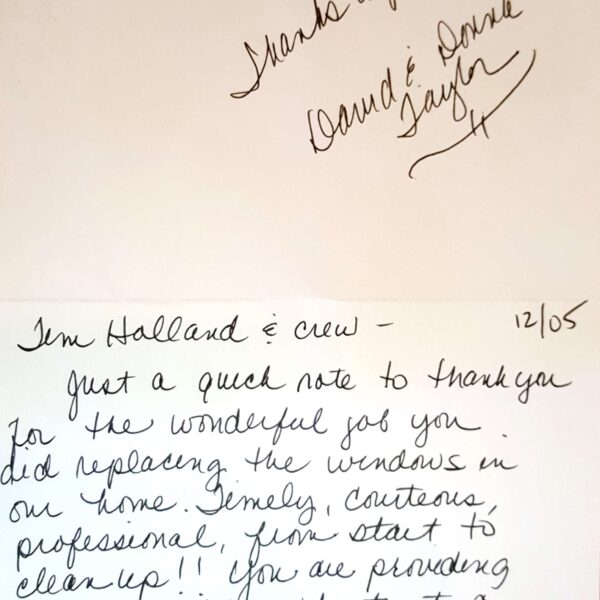 Window Replacements Unlimited Testimonial