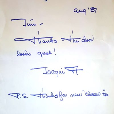 Window Replacements Unlimited Testimonial Picture Thank you letter
